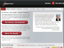 Tablet Screenshot of mediafirst.net